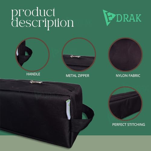 Image of EDRAK Hair Dryer airwrap Hair Straightener Bag Pouch Cover case.Cosmetic Hair Brush Toiletry Pouch for Travel(1 pcs)