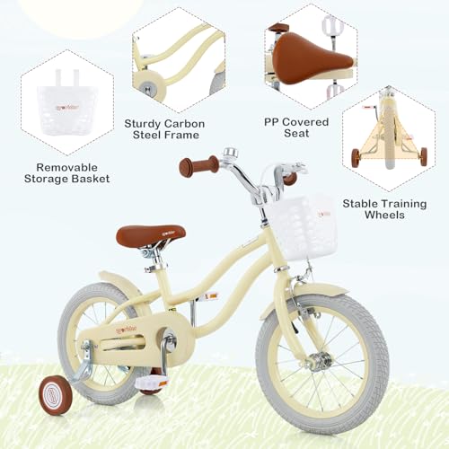 Image of BABY JOY Kids Bike, 12 14 16 18 20 Inch Boys Girls Bike w /Removable Basket