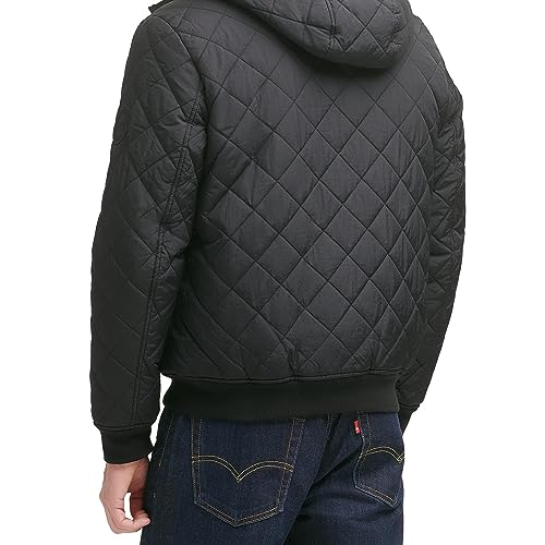 Image of LEVI'S Men's Levi's Men's Diamond Quilted Sherpa Lined Bomber Jacket
