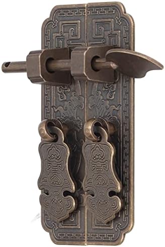 Brass Cabinet Handle Retro Sound Component Rack Accessory for Cabinet Faceplate Door Pull Plate with Auspicious Bat Pattern
