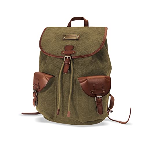 DRAKENSBERG Ryggsäck 'Henrietta' – elegant vandring och fritid dagväska i retro vintage design, 13 tums laptopfack, damer,...