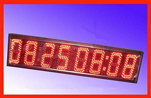 GOWE high brightness time date temperature railway clock