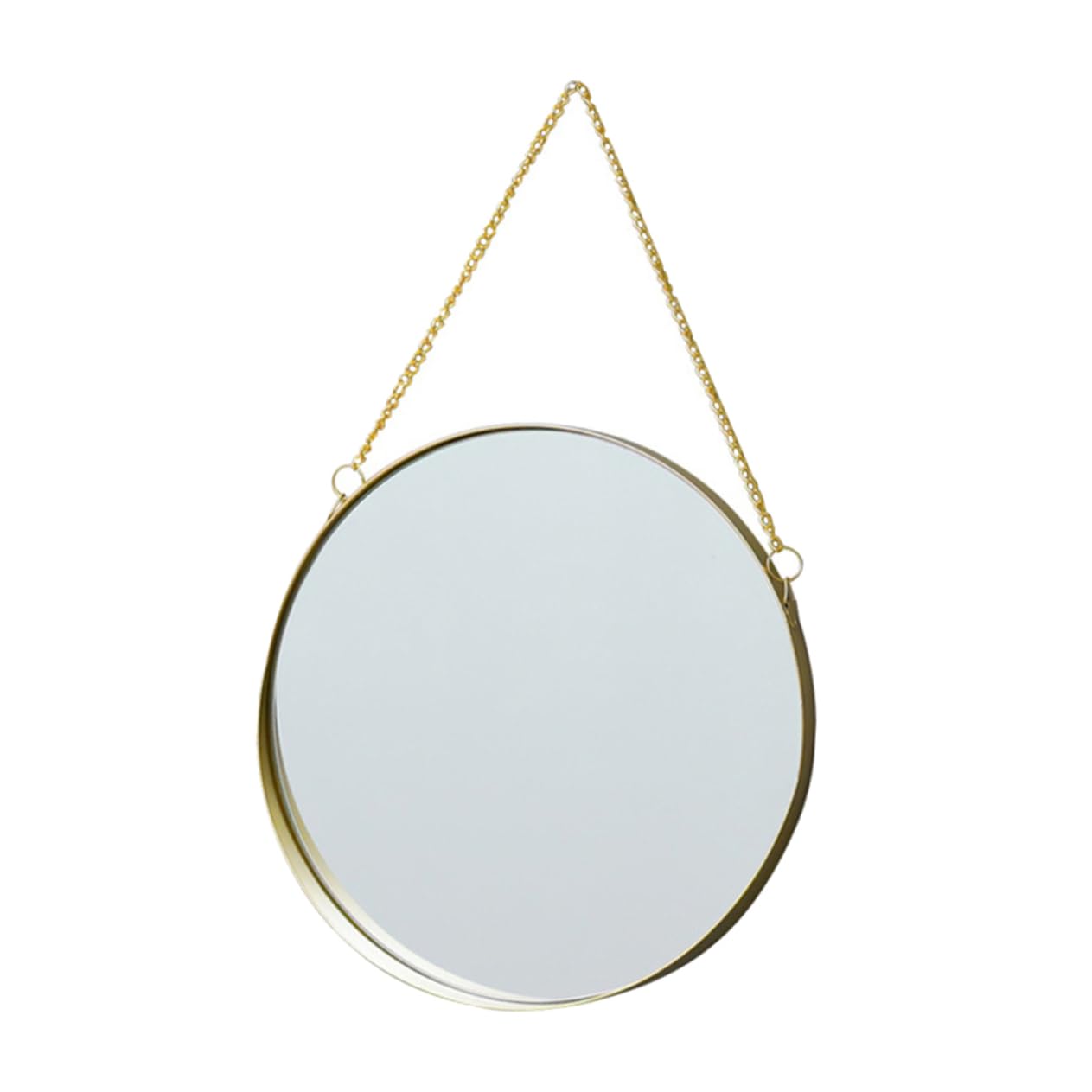 Miroir suspendu décoratif rond pour maquillage de salle de bain et véranda