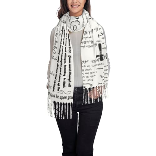 YQIUSM Prayer Shawls For Women Christian Wrap Scarf Apparel Inspirational Bible2