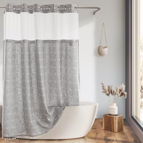 River Dream JE-YLGY7174W Farmhouse Shower Curtain cover
