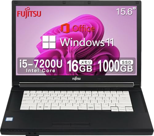 【整備済み品】 【CPU:第7世代Core-i5】富士通 ノートパソコン FMVシリーズ・MS & Office 2019搭載・Windows11 Pro・USB3.0・15.6インチ・Wi-Fi・ビジネス・ノートパソコン (6)第7世代Core i5/M