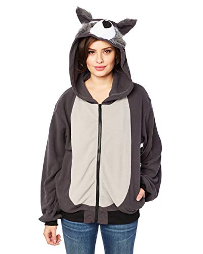 RG Costumes costume's Small Willie The Wolf Hoodie, Gray
