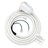Baomain LCDI AC Power Cord 240V 13A 3120W, 7.5ft NEMA 6-15P, UL Listed White