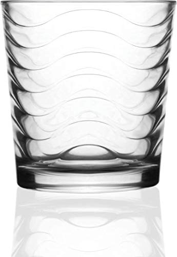 Circleware Pulse Huge 16-Piece Glassware Set Of Highball Tumbler Drinking Glasses And Whiskey Cups 8-15.75 Oz & 8-12.5 Oz For Water, Beer, Juice Ice Tea Beverages, 16Pc, Clear #TOP2