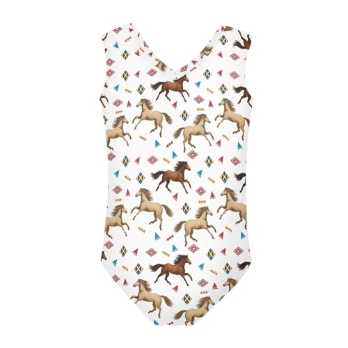 Image of Cartoon Pattern Kids Girls Bathing Suits One Piece Swimsuit Soft & Quick Dry, 5-14Years