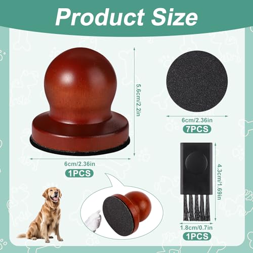 lasuroa Hunde Nagelfeile, Hunde Nageltrimmer aus Holz, mit 7stk Austauschbarem Schleifpapier und Reinigungsbürste Stressfrei Hundenagelbrettschneider für Haustiere Hunde Katzen