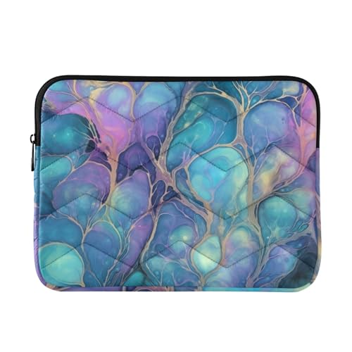 Funda para portátil de 13-14 pulgadas con patrón azul