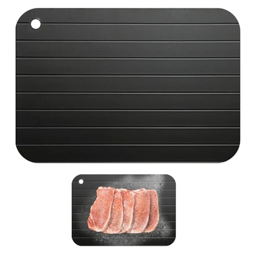 Defrosting Tray Defrosting Board with Hole for Easily Hanging Meat Thawer Fast Thawing Of Frozen Food No Electricity Required No Chemicals No Microwave