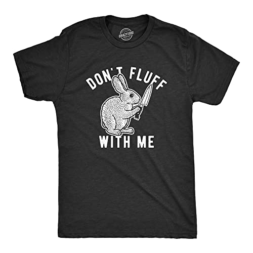 Funny Easter Bunny T-Shirt for Men – Comical Rabbit Graphic Tee – Soft Cotton Spring Holiday Outfit – Novelty Egg Hunt Shirt – Mens Easter Sunday Apparel - Black XXL