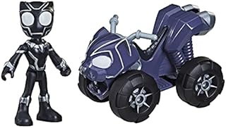 Hasbro Marvel Spidey and His Amazing Friends Black Panther Action Figure And Panther Patroller Vehicle, For Kids Ages 3 And Up, Multicolor, F19435X2