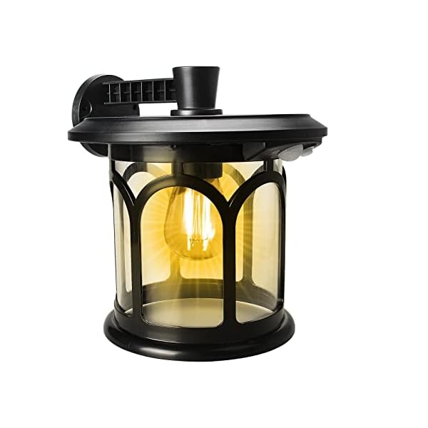 GEYUEYA Home Solarlampen für Außen, Garten Deko Wandleuchte Aussen 3 Modi LED Solarleuchten für Außen Wasserdichte Zaun…