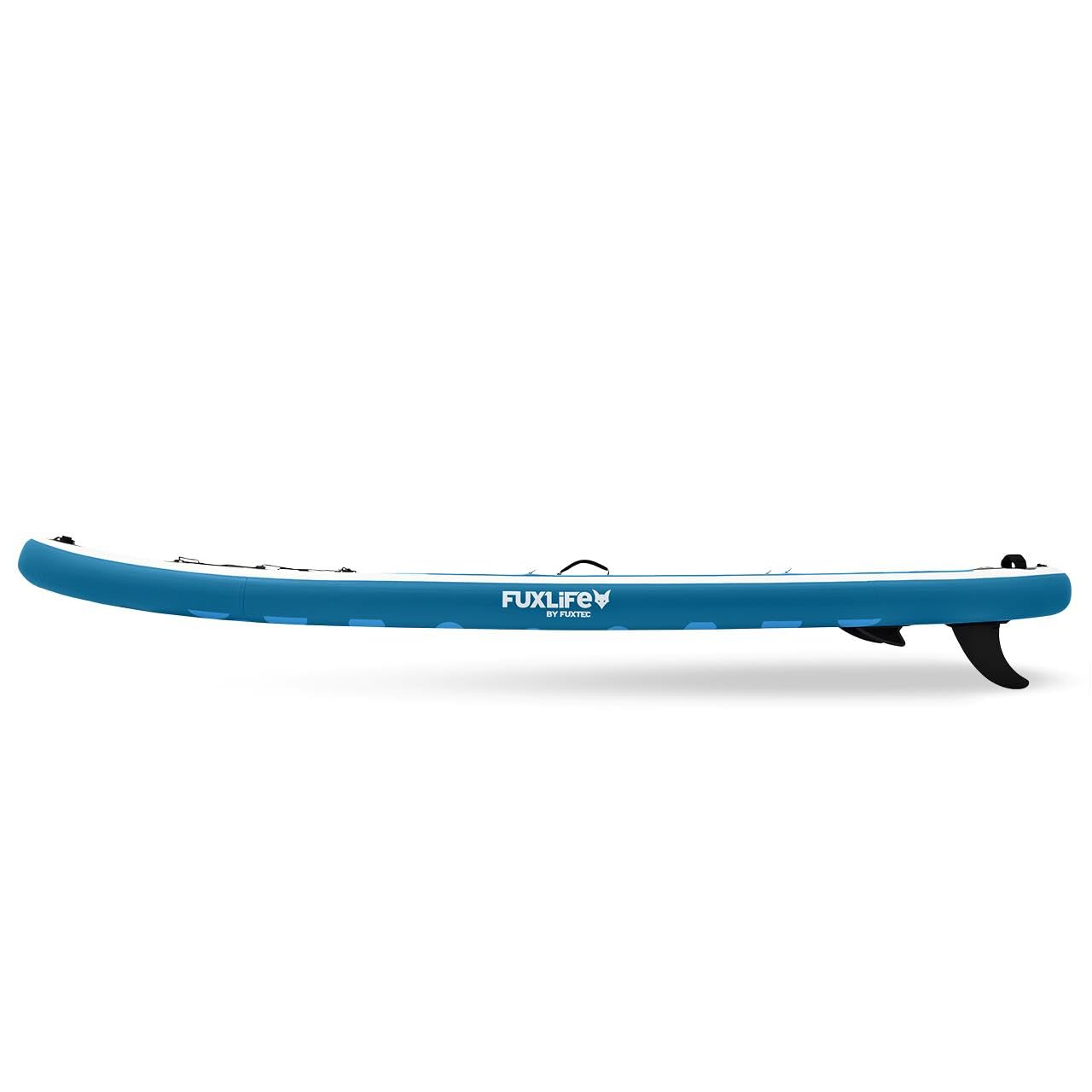 Fuxtec Tavola Stand Up Paddle Board Gonfiabile – SUP Board 320 x 81 x 15 cm con 3 Pinne – sopporta Fino a 150 kg – Incluso Zaino, Kit Riparazione e Pompa