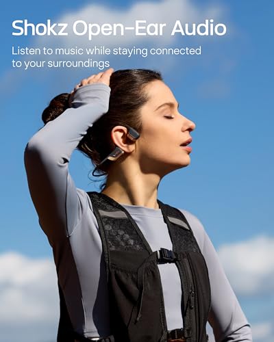 Image of SHOKZ New OpenRun Pro 2-Bone Conduction Headphones,Open-Ear Bluetooth Wireless Sport Earphones for Running,Workouts-Sweat Resistant,Secure Comfortable Fit-Deep Bass,Smart Mic, Free Gym Bag