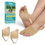 JNATER Metatarsal Pads Women & Men - 2Pcs Non-Slip Ball of Foot Cushion with Thick Gel for Pain Relief, Morton's Neuroma, Metatarsalgia - Metatarsal Foot Pads for Walking, Running, Standing (S Size)