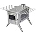Winnerwell Nomad View Large Tent Stove | Portable Wood Burning Stove for Tents, Shelters, and Camping | 1500 Cubic Inch Firebox | Precision Stainless Steel Construction | Includes Chimney Pipe