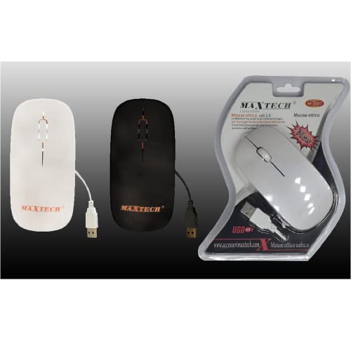 Trade Shop - Mouse Filo Usb2 Ottico Per Computer Pc Compatibile Con Windows Maxtech M-Z007