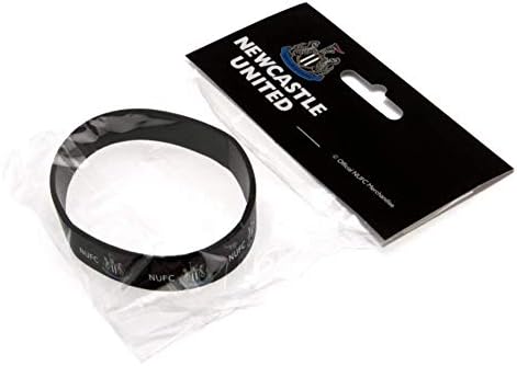 Official NEWCASTLE UNITED FC black rubber wristband