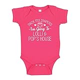 The Shirt Den I'm Going to Lolli & Pop's House Baby Bodysuit One Piece 6 mo Cyber Pink