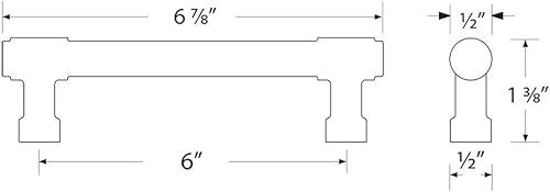 Miniatura 3 de Emtek Jasper Pull Disponible en 7 tamaños en 6 acabados - 866 -
