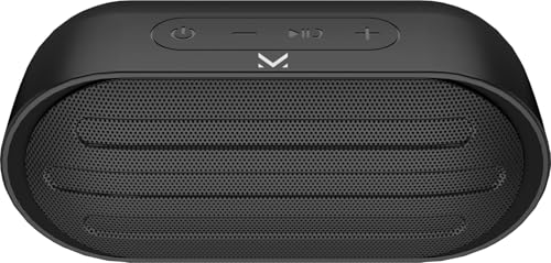 Majestic GLOW Speaker Wireless Con TWS, Batteria Ricaricabile, USB/MicroSD/AUX, Microfono Per Chiamate, Nero