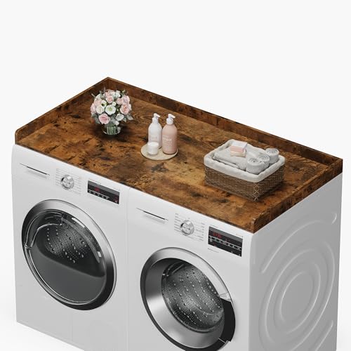 efluky Washer Dryer Countertop, Wood Countertop with...