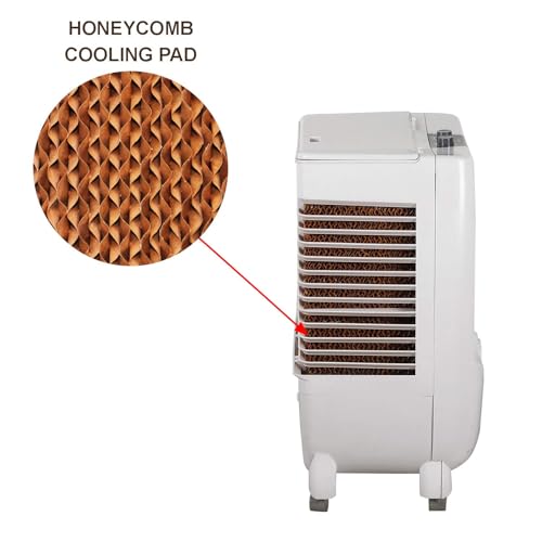 Image of CELLO Gem 25 Heavy Duty Vertical Commercial Air Cooler 22 Litres | High-Density Honeycomb Cooling Pads, Auto-Fill Water Technology, Powerful Air Flow | Long Life Air Cooler For Office & Personal Use