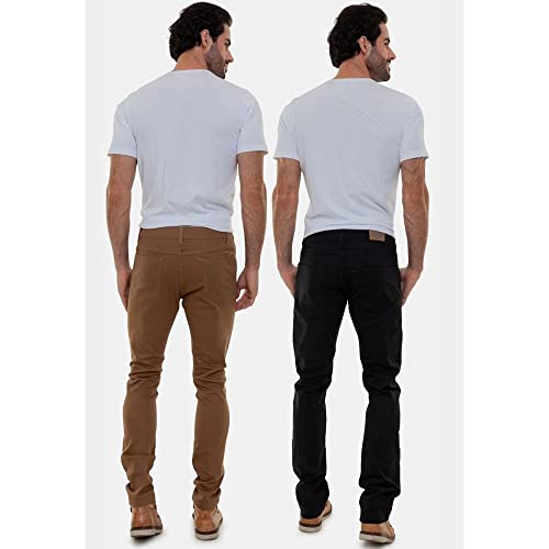 Kit 2 Calças Sarja Masculinas Tradicional Premium Versatti Paraná (as2, numeric, numeric_40, regular