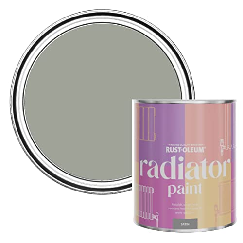 Rust-Oleum Green Heat Resistant Radiator Paint in Satin Finish - Tea Leaf 750ml