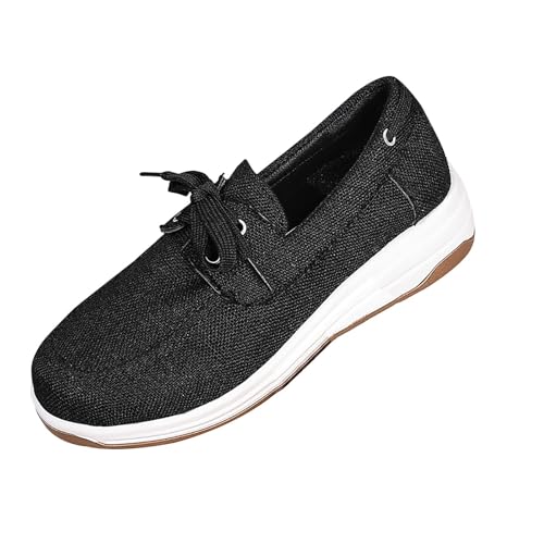 Zapatillas de deporte para mujer, lona, zapatos de deporte, suela suave, antideslizante, ejercicio, correr, zapatos de correr, al aire libre, casuales, tendencias, fitness, sneakers, Le Noir, 39 EU