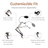 Amazon Basics Adjustable Microphone Arm Stand with Pop Filter and Foam Windscreen, Table Mounting Clamp, 360° Rotation, Compatible with Blue Yeti, Snowball, HyperX, 14-Inch (35.5 cm), Black #1