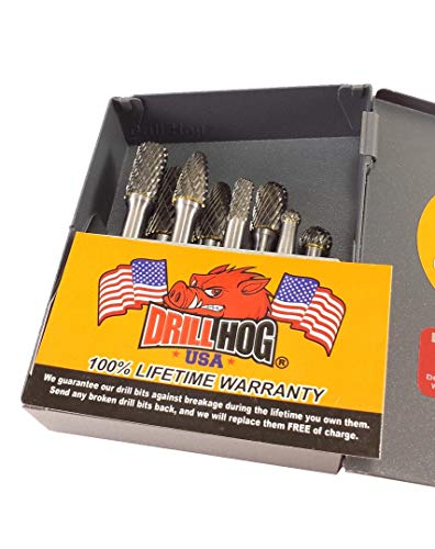 Set de 8 fresas de carburo Drill Hog miniatura 3