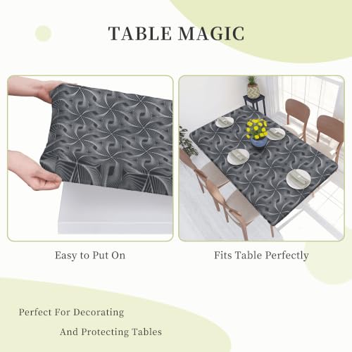 Nappe Extensible Vintage 76x122 cm imperméable et rectangulaire avec bord élastique - 8