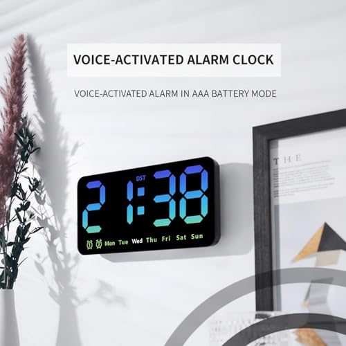 Horloge murale numérique LED lisible pour ne plus jamais manquer vos rendez-vous - 6