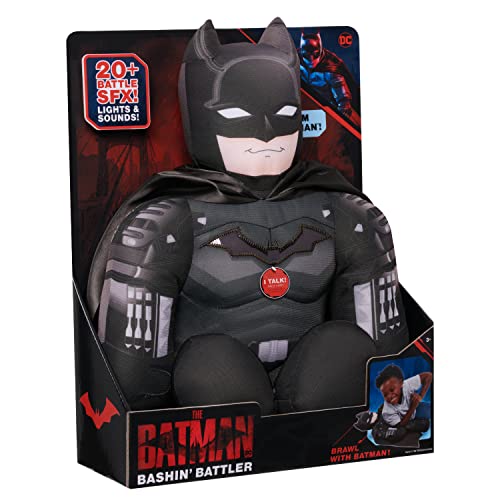 Batman The Bashin’ Battler Talking 18-Inch Plush Toy With Light-Up Chest And Action Phrases, The Movie, Kids Toys For Ages 3 Up, Gifts And Presents By Just Play #TOP6