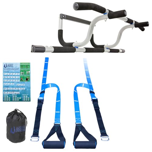 XL Doorway Pull Up Bar and Strap System option
