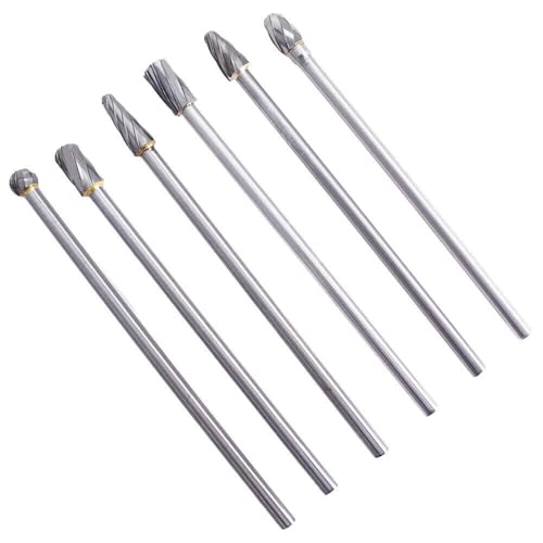 Set de 6 fresas de carburo 10mm para aluminio miniatura 1