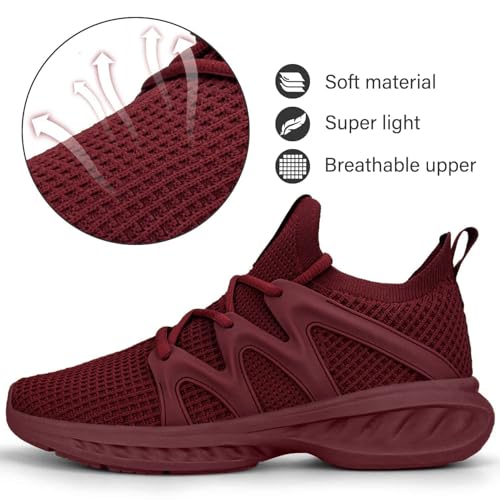 Image of Pujcs Women Shoes Lightweight Tennis Shoes Non Slip Gym Workout Shoes Breathable Mesh Walking Womens Sneakers