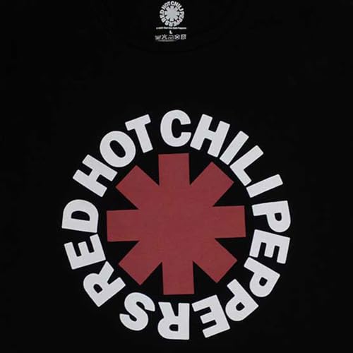 Rock Off officially licensed products Red Hot Chili Peppers Classic Asterisk Womens Skinny Fit T Shirt S