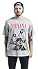 Nirvana Bathroom Photo Men T-Shirt Mottled Grey M, 90% Cotton, 10% Polyester, Regular #2