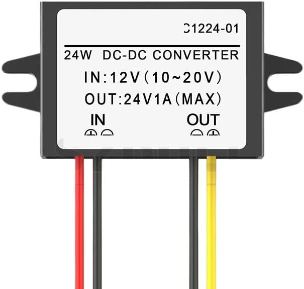 DC 12V to DC 24V 1A Boost Automotive Power Converter 12 Volt to 24 Volt Boost Regulator