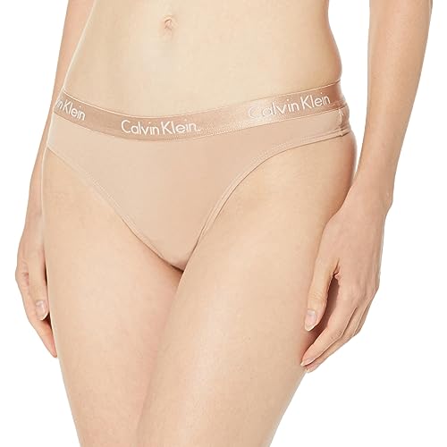 Image of Calvin Klein Women's Motive Cotton Multipack Thong Panty