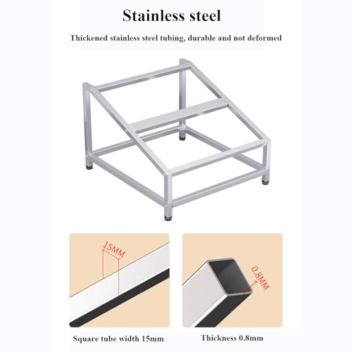Organizador de especias – Soporte expandible de acero inoxidable de 2 niveles para sartenes, cucharones y tapas, solución de almacenamiento de cocina para 12 ollas de especias