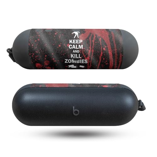 Image of Glossy Glitter Speaker Skin Compatible with Beats Pill (2024) - Kill Zombies - Premium 3M Vinyl Protective Wrap Decal Cover - Easy to Apply | Crafted in The USA by MightySkins