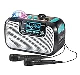 VTech Super Sound Karaoke Portable Bluetooth, 2 Mics Included, Party Lights