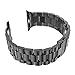 eLander Stainless Steel Metal Strap Business Replacement Band for Apple Watch Series 1 2 3 4 (42mm and 44mm Space Gray)
